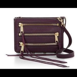 Purple Rebecca Minkoff Zipper Crossbody